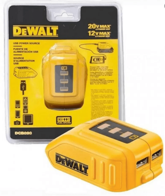 Adaptador para bateria 12v - 20v DEWALT DCB090-B3 