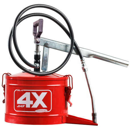 Bomba Manual para Graxa 4kg Vermelho HL-4 HYDRONLUBZ