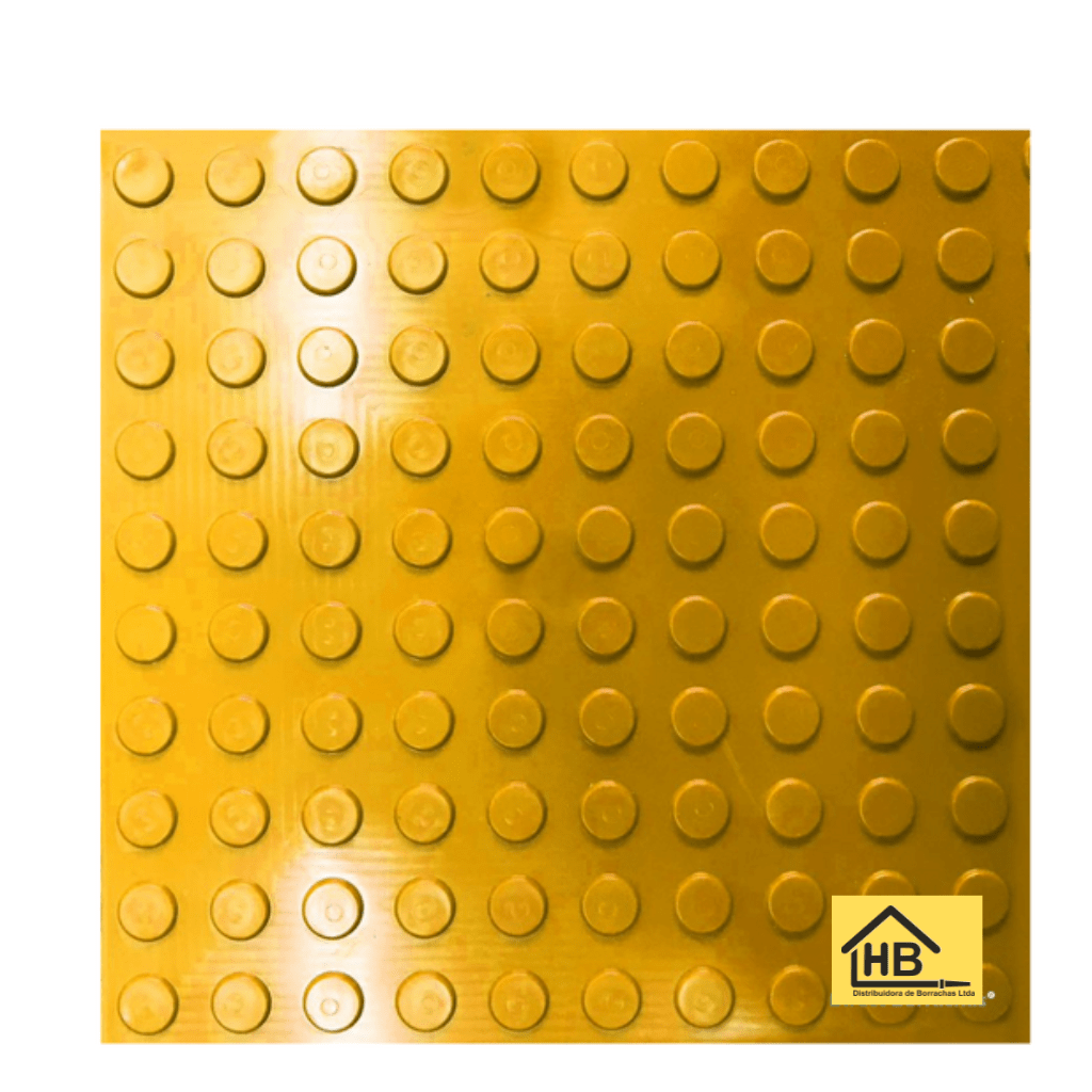 Piso Antiderrapante PVC Moeda Placa 50x50cm AMARELO