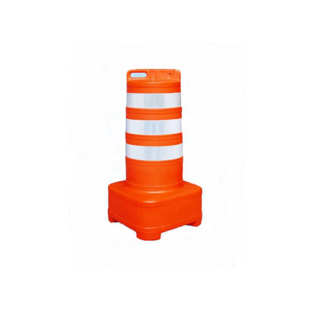 Cone barril 110 cm com faixas refletivas