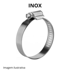 Abraçadeira inox Rosca Sem Fim 25 X 38 fita de 14mm - Unidade