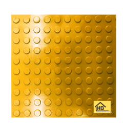 Piso Antiderrapante PVC Moeda Placa 50x50cm AMARELO