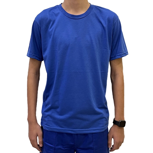 Camisa De Malha PV 67% Algodão e 33% Poliester Azul